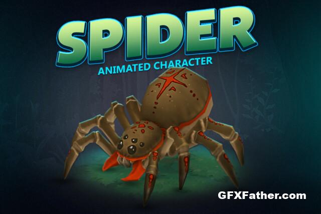 Unity Asset Spider animated character v1.0