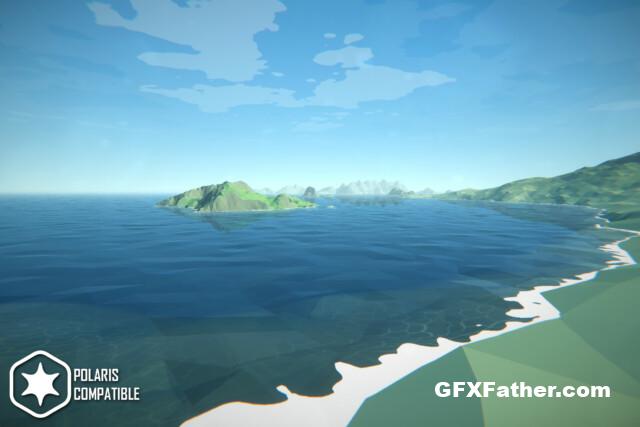 Unity Assets Low Poly Water - Builtin URP - Poseidon v1.8.7