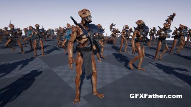 Unreal Engine Sci Fi Alien Warrior