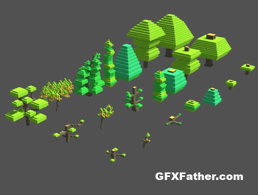 Unity Asset Simple Blocky Growing Trees v1.0