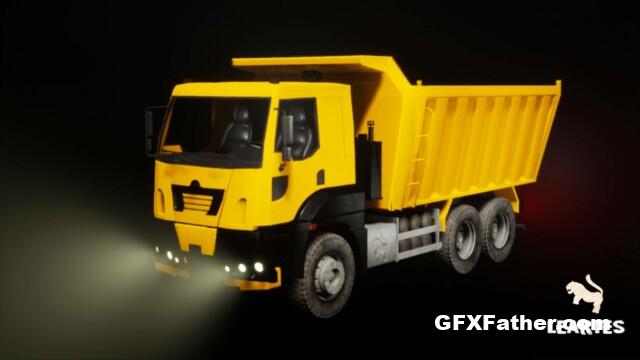 Unreal Engine Driveable Animated Construction Truck