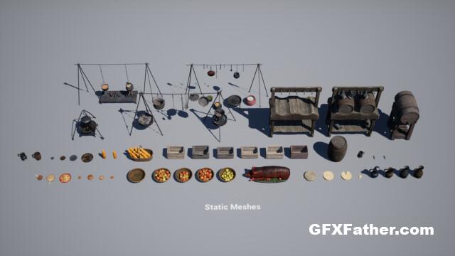 Unreal Engine Medieval - VOL 6 - Food and Feast