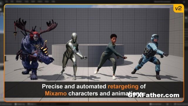 Unreal Engine Mixamo Animation Retargeting 2