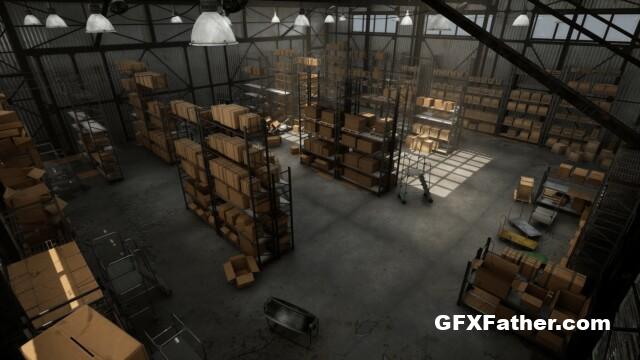 Unreal Engine Modular Warehouse
