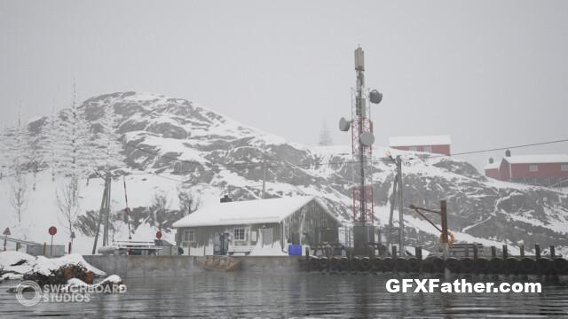Unreal Engine Norwegian Winter Island Village Megapack