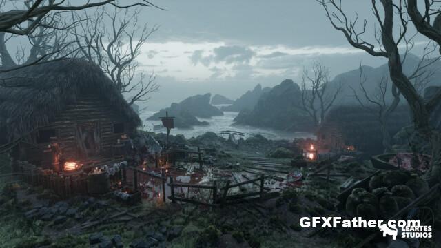 Unreal Engine The Aftermath Environment (Medieval, Village) + ULAT