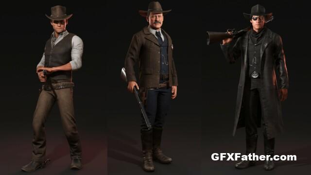 Unreal Engine Western Characters Pack-Wild West,Adventure,Survival,Survivor,RPG,Shooter,Action v5.0+