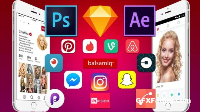 Udemy - The Complete Mobile App Design From Scratch Design 15 Apps