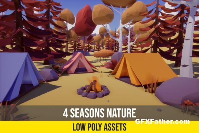 Unity Asset Low Poly 4 Seasons Nature v1.0