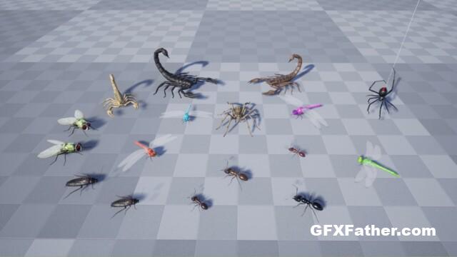 Unreal Engine Medhue Insect Pack