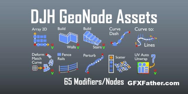 Djh Geometry Node Assets v10 for Blender