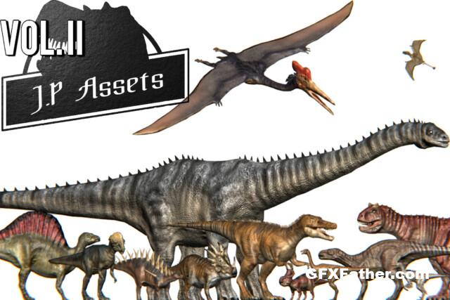 Unity Assets Jurassic Pack Vol. II Dinosaurs v2022