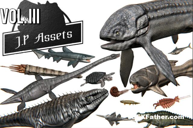 Unity Assets Jurassic Pack Vol. III Dinosaurs v2022