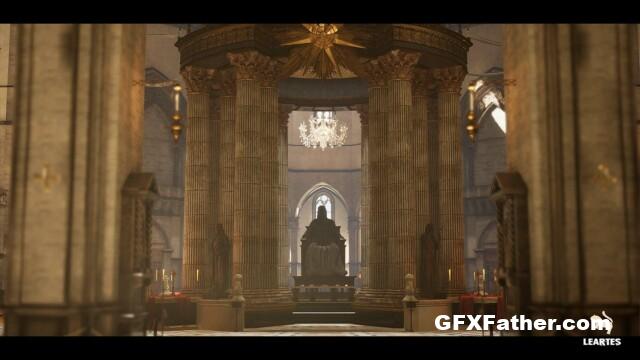 Unreal Engine Florence Cathedral Pack + ULAT (Cathedral Environment Cathedral Props)