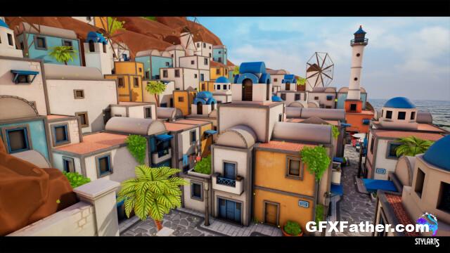 Unreal Engine Stylized Greek Island ( Stylized , Island , Greek , Stylised )