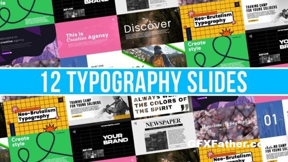 12 Typography Slides 52048231 for After Effects