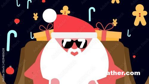Santa in Space Logo and Text Title 529485628 Free Download