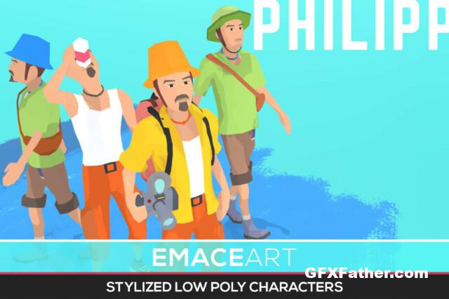 Unity Assets PHILIPP Stylized modular low poly character v1.0