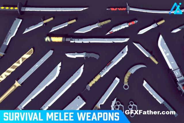 Unity Assets POLY - Survival Melee Weapons v1.0