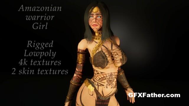 Unreal Engine Amazonian warrior girl