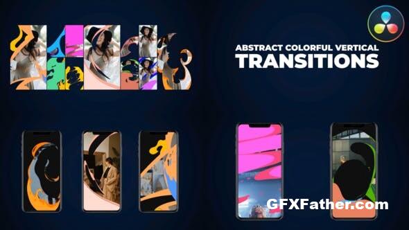 Videohive - Abstract Colorful Vertical Transitions | DaVinci Resolve - 51933129 Free Download