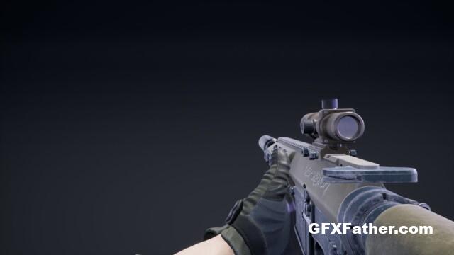 Unreal Engine FPS Automatic Rifle 01 Animations